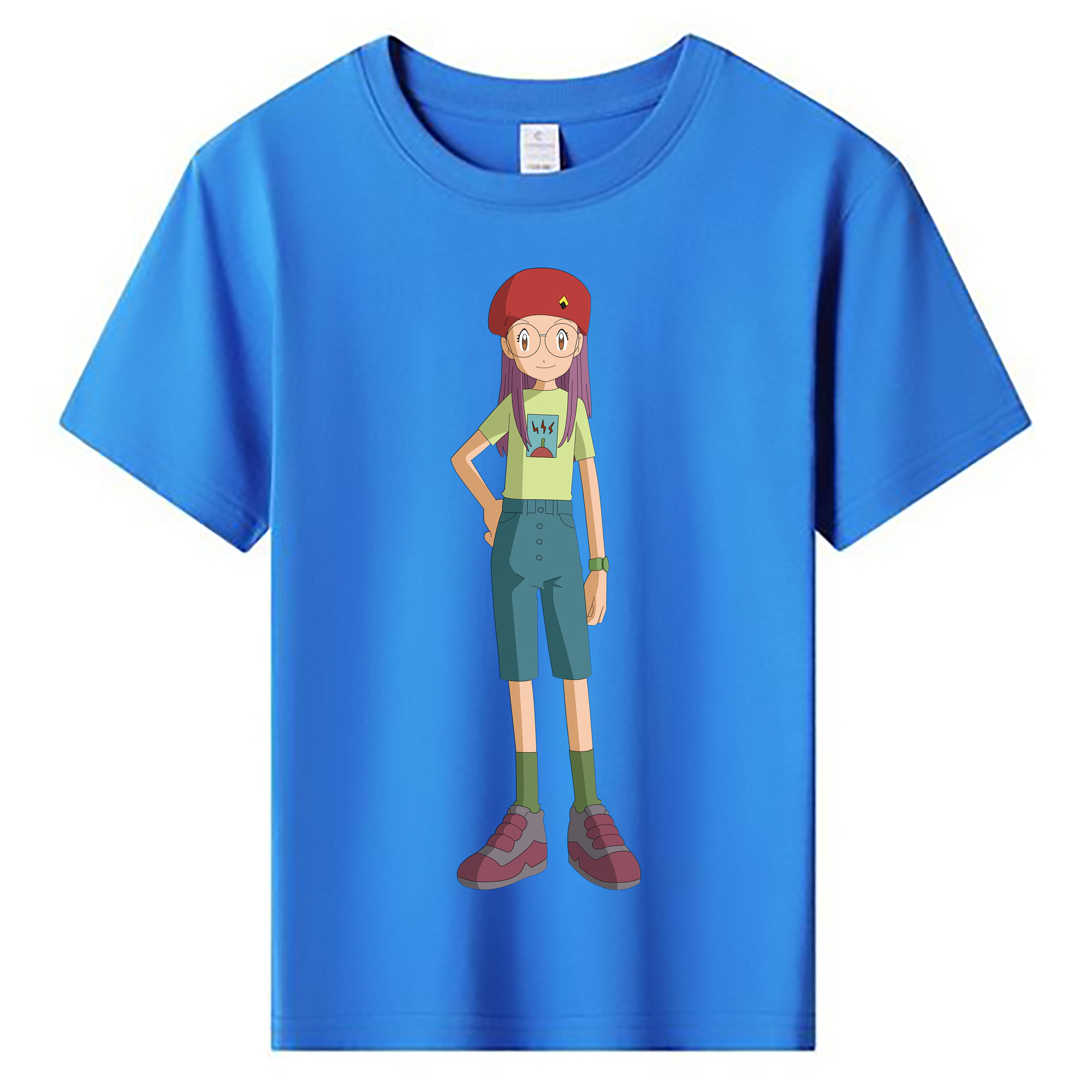 （画像用） Digimon デジタルモンスター/デジモン 綿100％キッズTシャツ（フロントプリント）